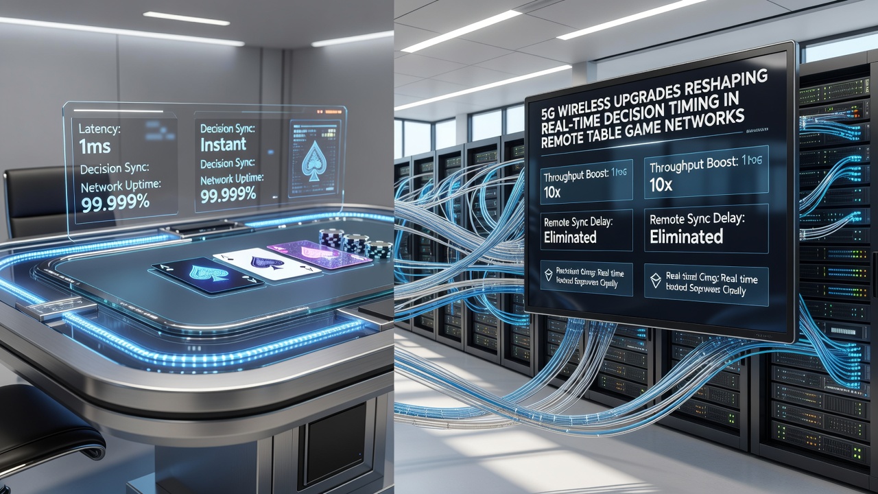 Real-time data synchronization in remote table game networks via 5G