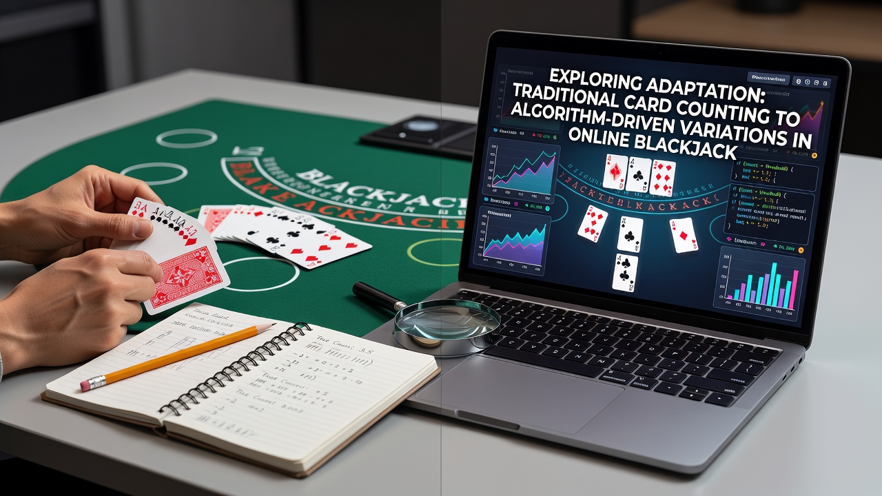 Screenshot of algorithmic overlay software tracking virtual blackjack shoe composition